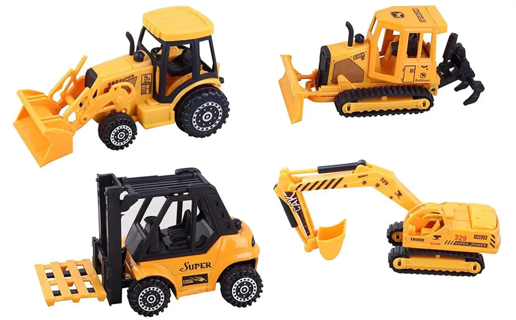 Diecast construction vehicle