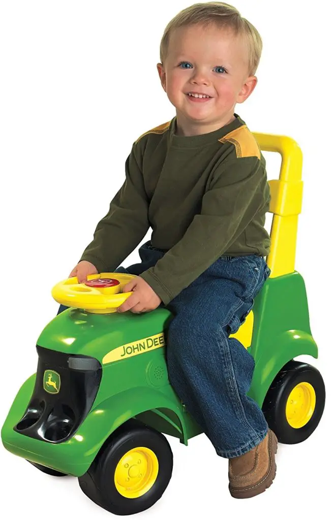 Sit N Scoot John deere toy tractor